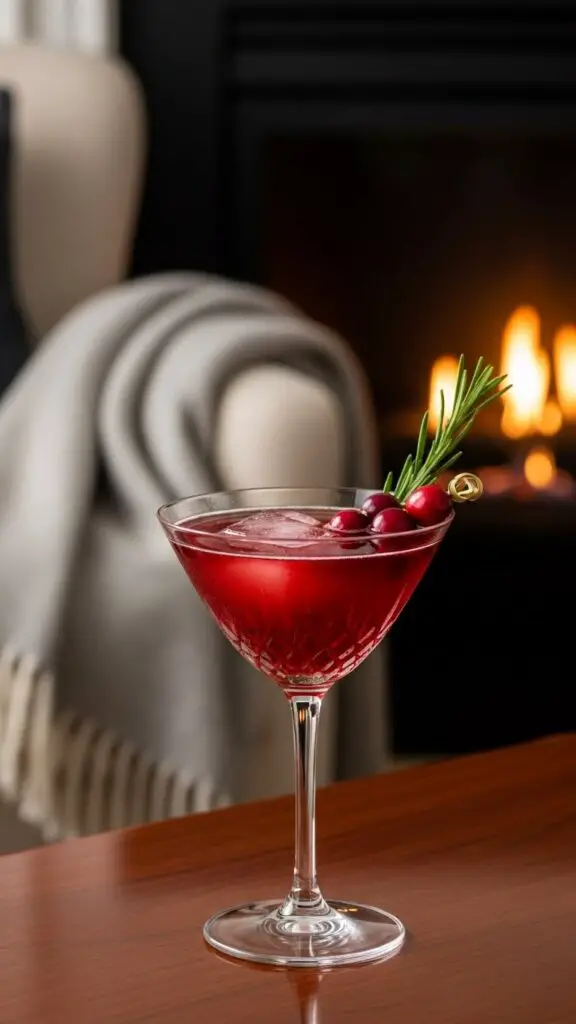 Spiced Cranberry Martini for Cozy Nights