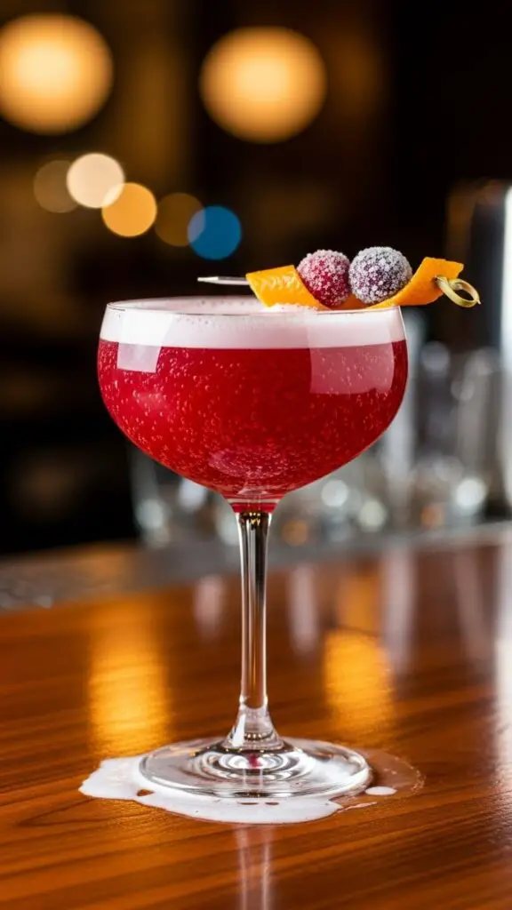 Sparkling Cranberry Martini Fizz