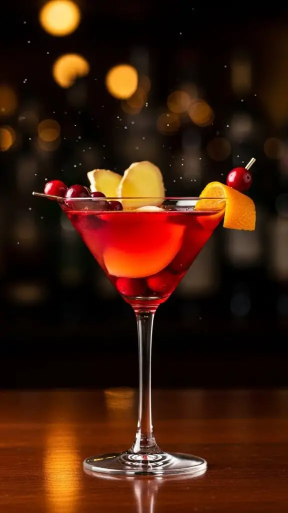 Cranberry Pomegranate Martini Duo