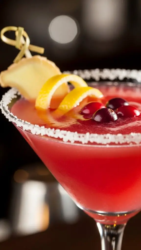 Coconut Cranberry Lemon Drop Martini