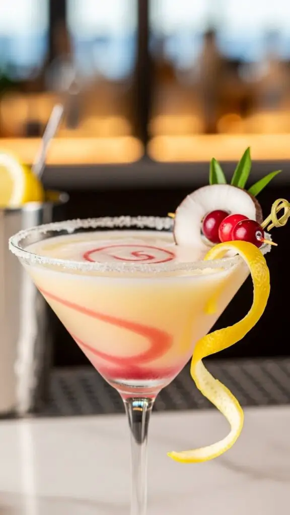 Ginger Cranberry Lemon Drop Martini