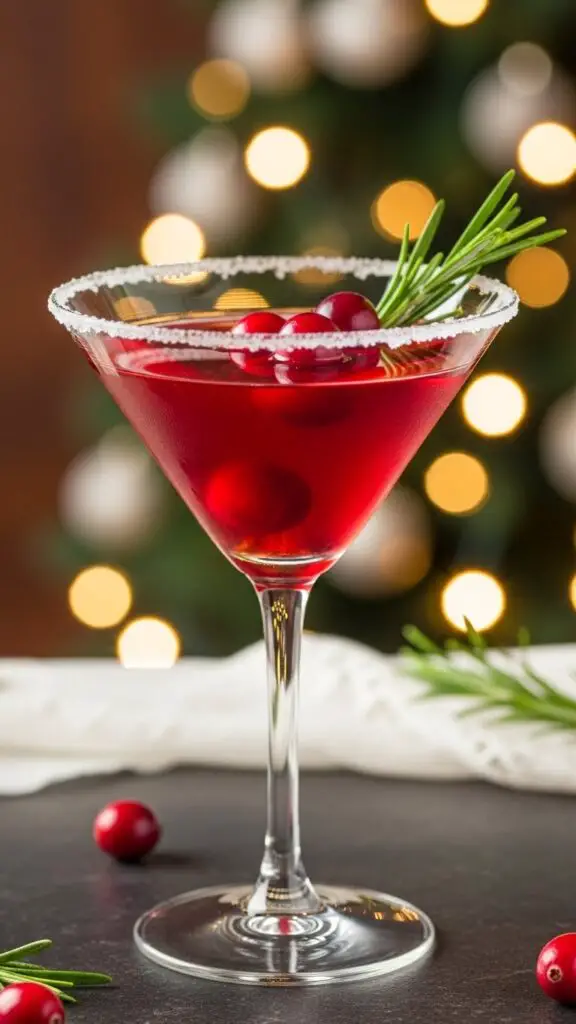 Cranberry Cheer Martini