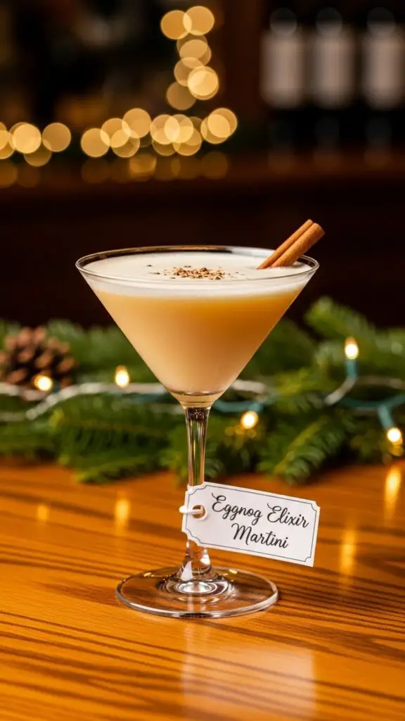 Eggnog Elixir Martini