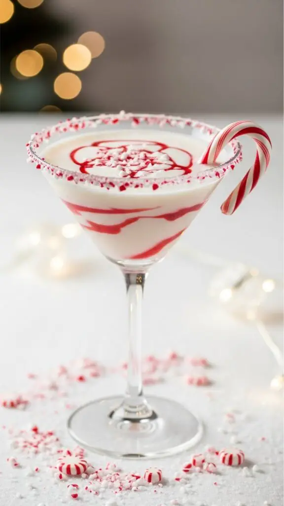 Candy Cane Crush Martini