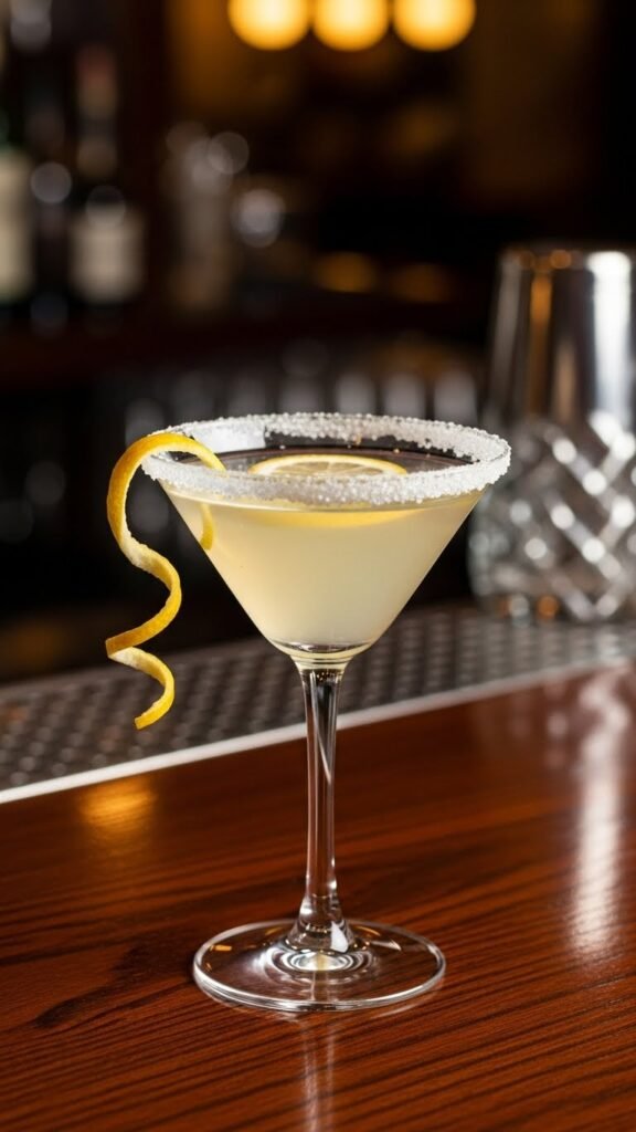 Classic Lemon Drop Martini w
