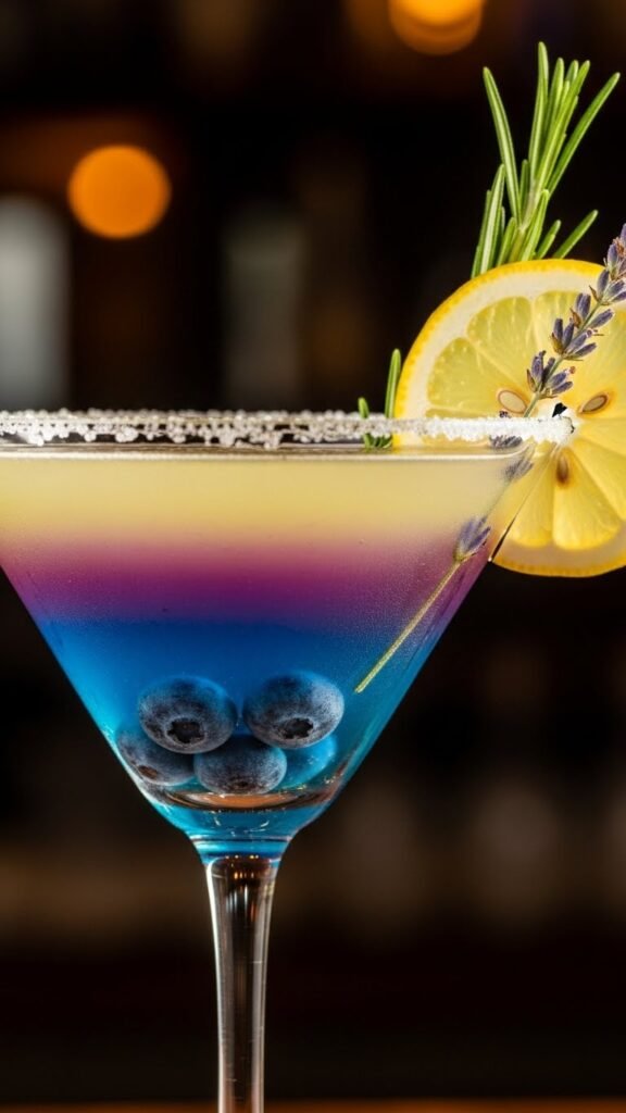 . Blueberry Lemon Drop Martini with