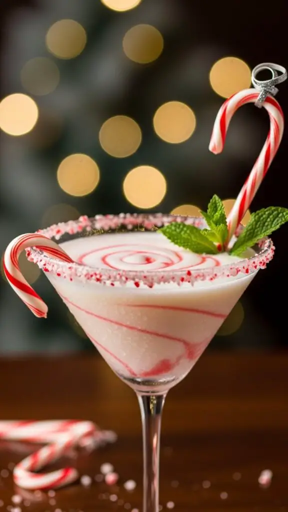 Peppermint Candy Cane Martini