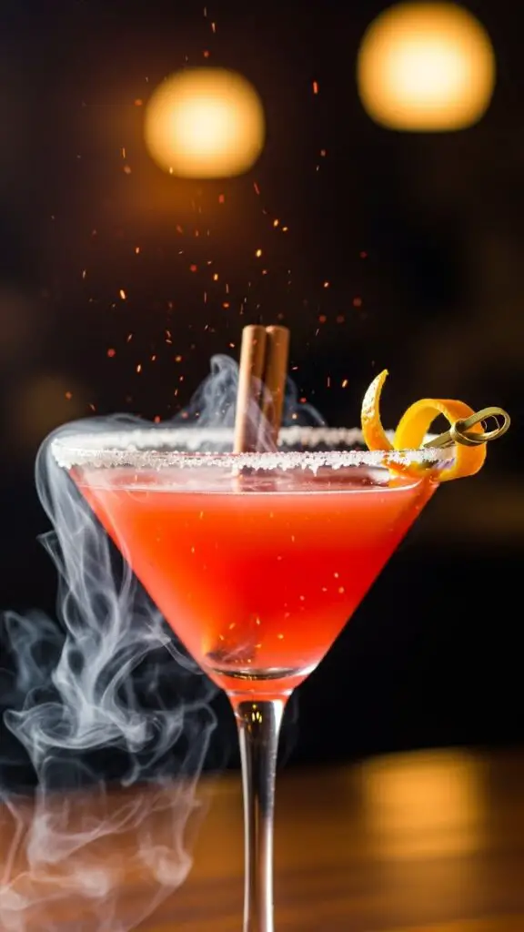 . Cinnamon Fire Martini