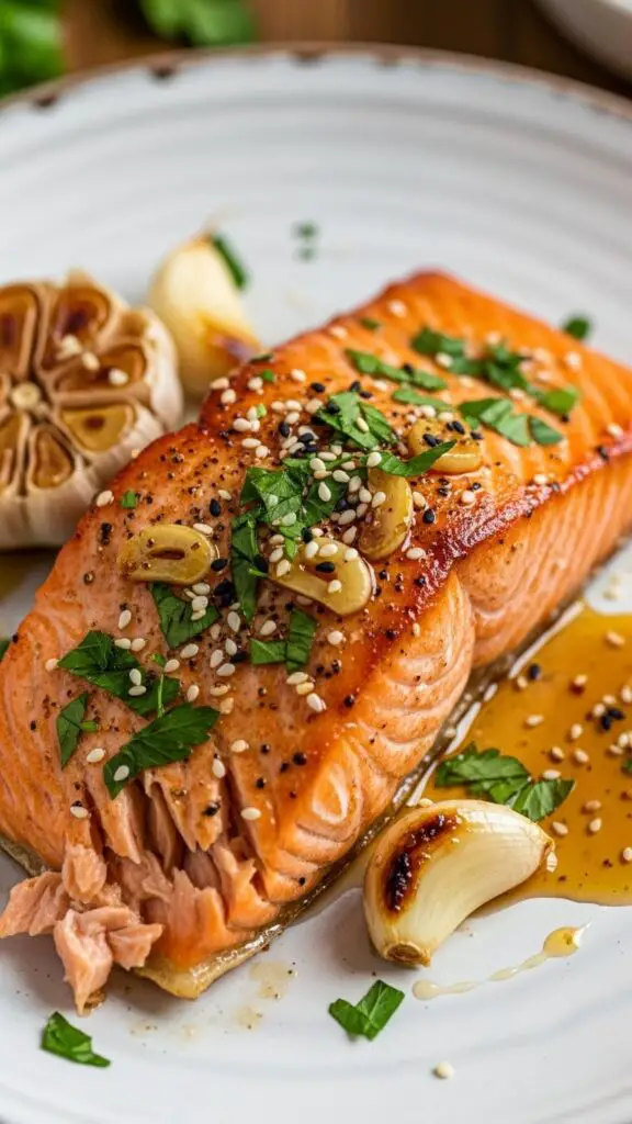 Honey Garlic Salmon (15 Minut