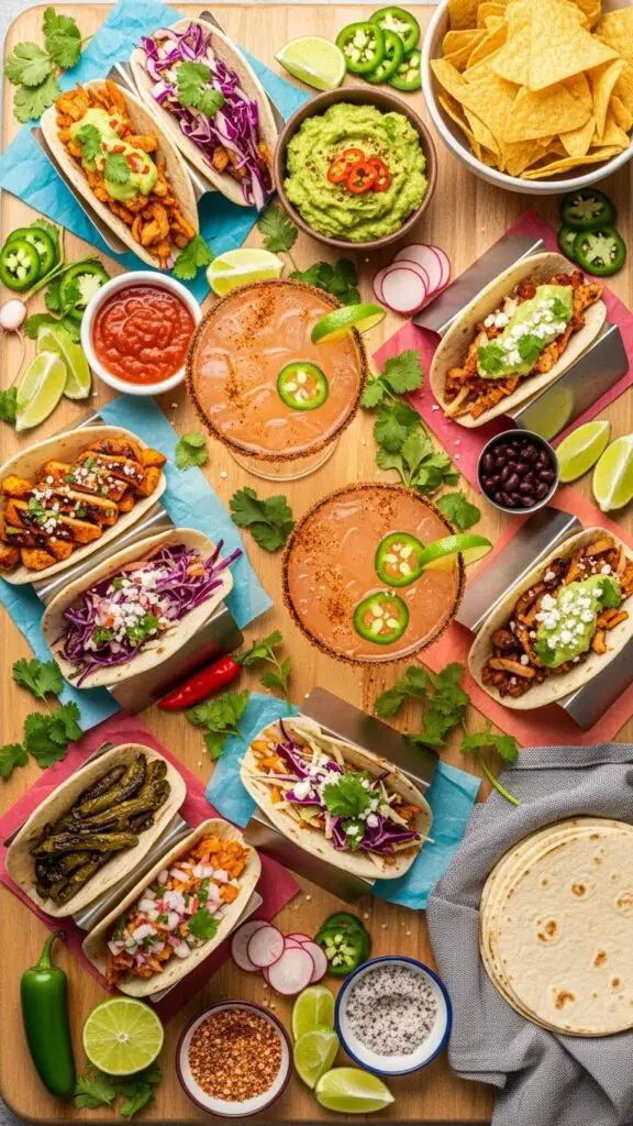 The Spicy Margarita & Taco Fiesta Board