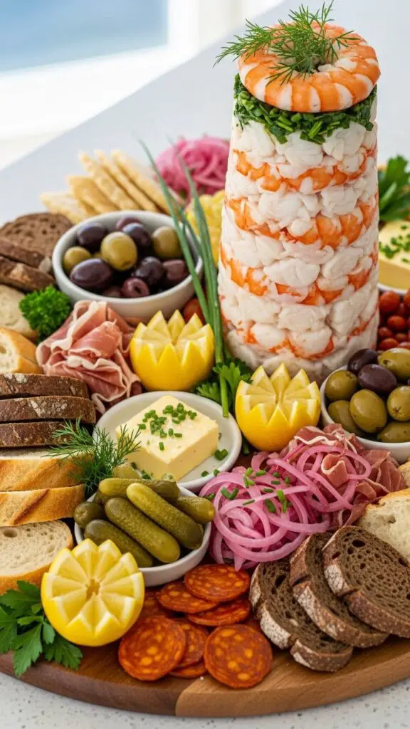 The Coastal Crudo & Seafood Tower Board