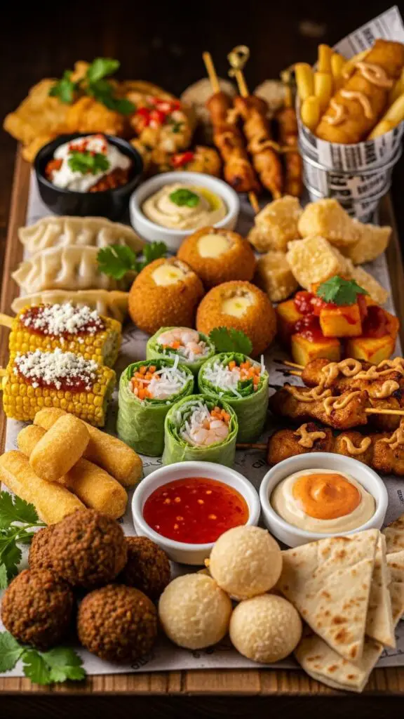 The Global Street Food Snack Board