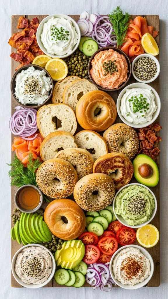 The Everything Bagel & Schmear Board