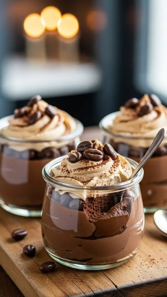 The Decadent No-Bake Chocolate Espresso Mousse Pots