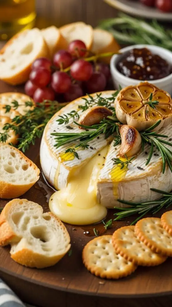 Baked Brie with Garlic & Herbs