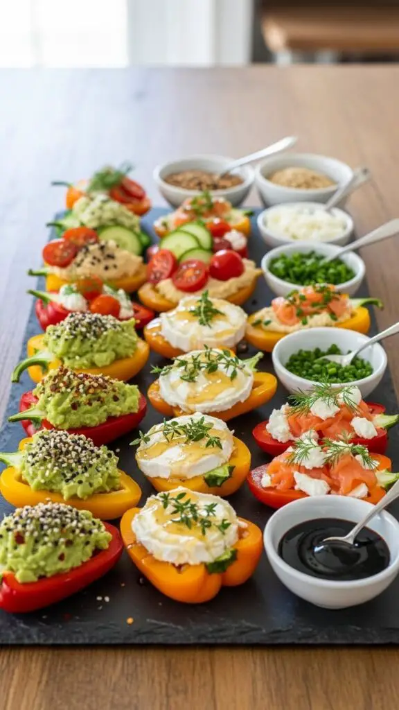 Mini Bell Pepper “Toast” Bar