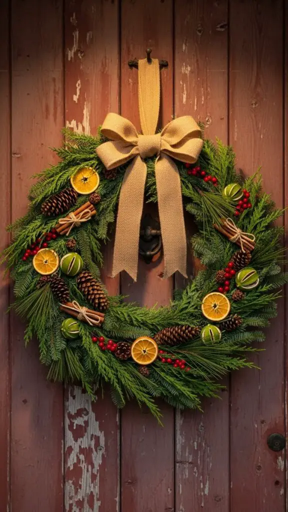 The Rustic Holiday Wreath