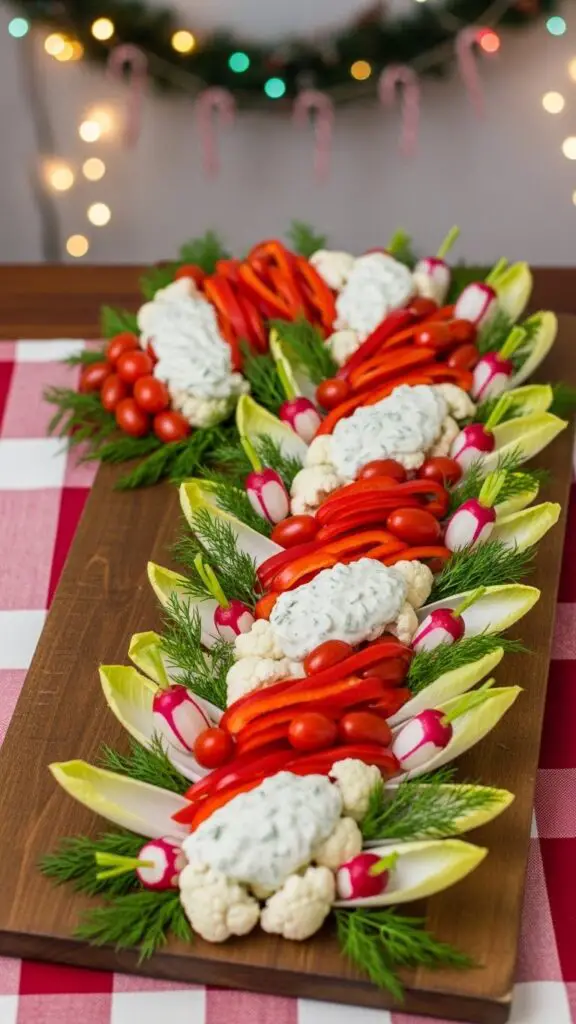 The Candy Cane Lane Crudité