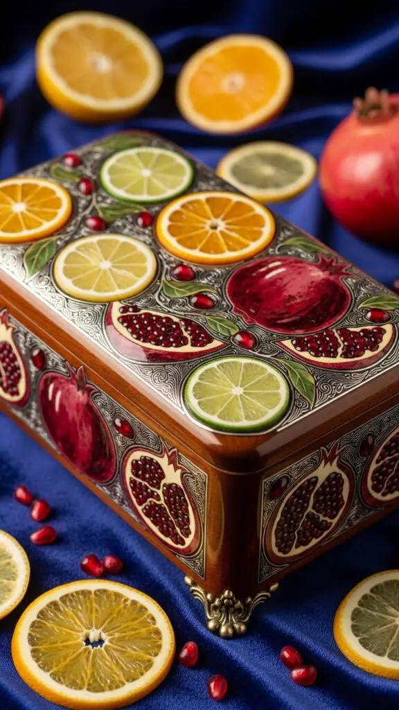 The Elegant Citrus & Pomegranate Jewel Box