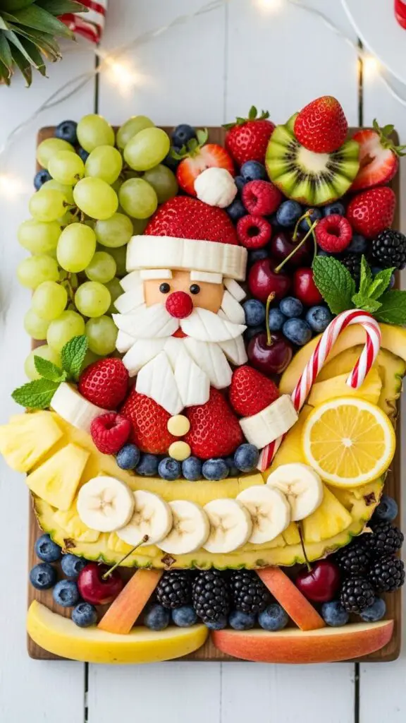 . The Santa's Sleigh Fruit Board