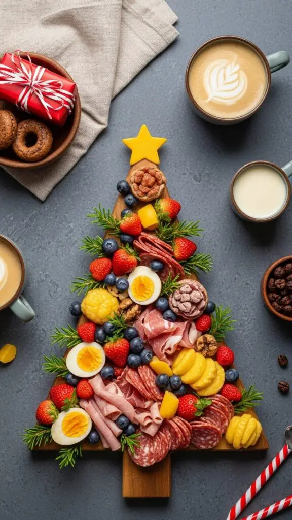 Breakfast Christmas Tree Charcute