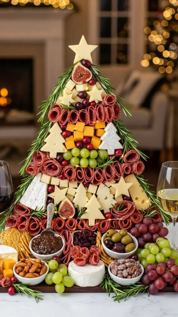 Elegant Wine Night Christmas Tree Board