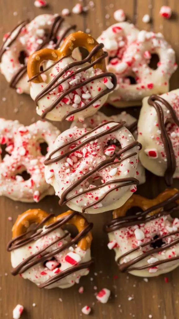 Peppermint Bark Pretzel Bites