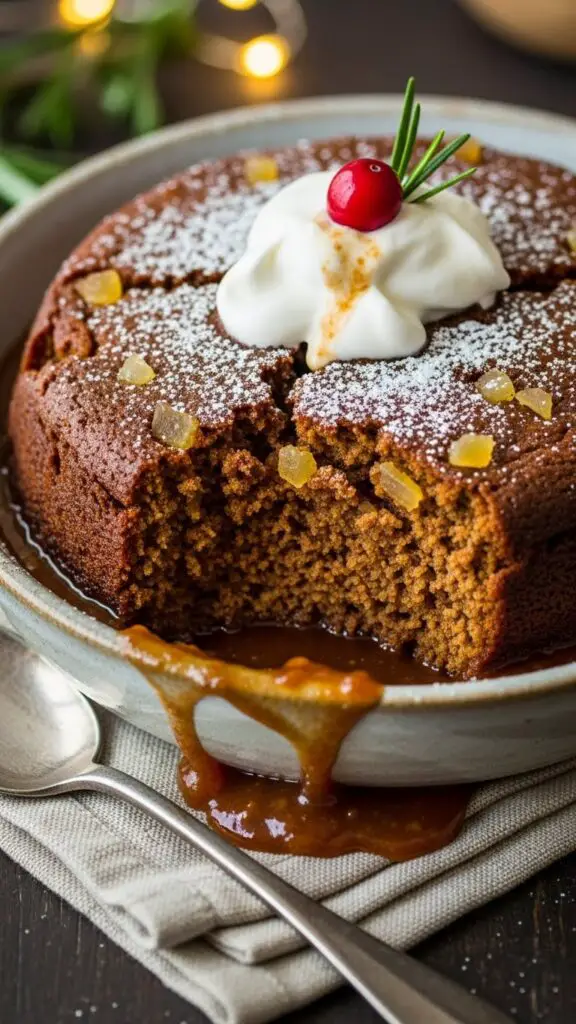 Slow Cooker Gingerbread Pudding Cake