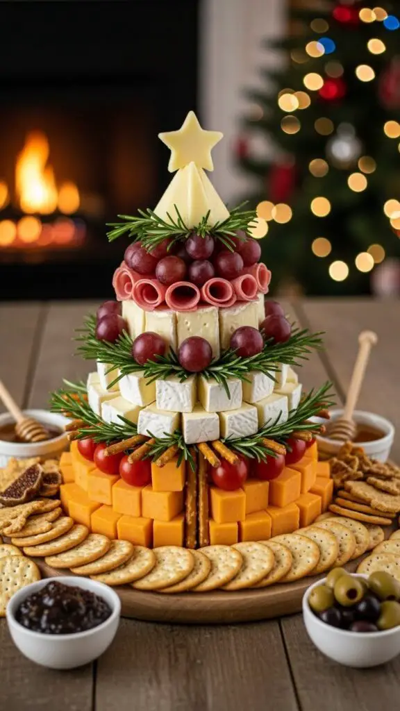 Christmas Tree Cheese Board