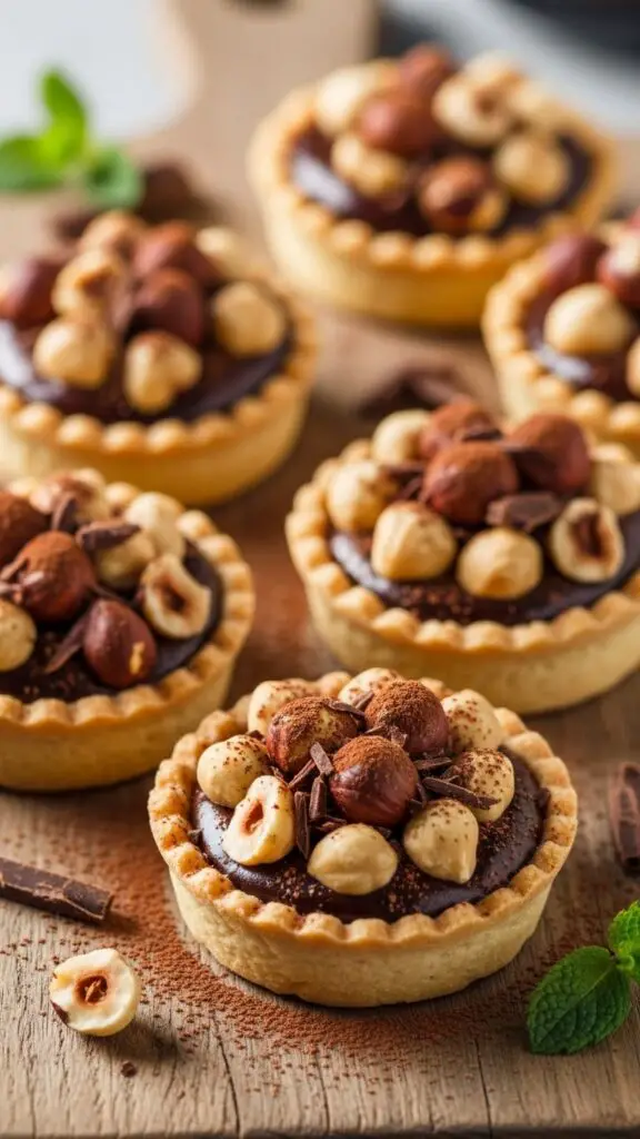5-Minute Chocolate Hazelnut Tarts