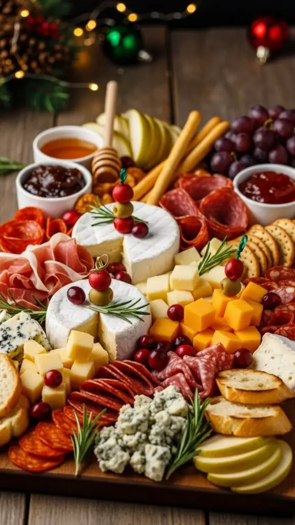 Red & Green Christmas Cheese Board