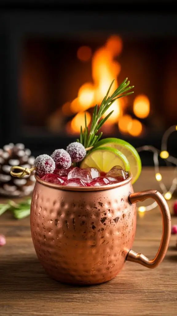 Classic Christmas Cranberry Mule