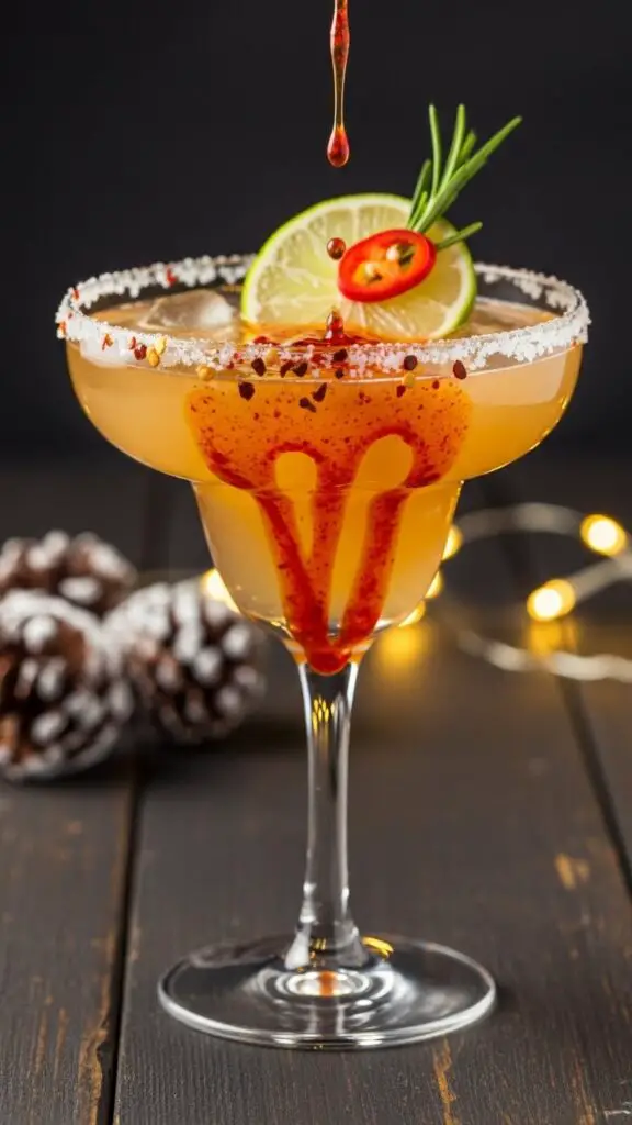 . Hot Honey Winter Margarita