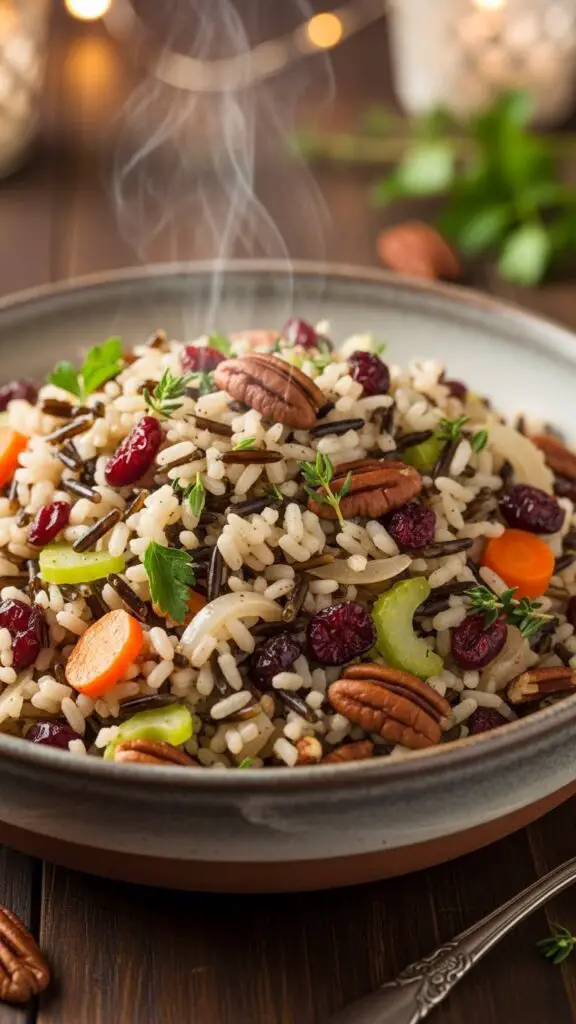 Cranberry Pecan Wild Rice Pilaf