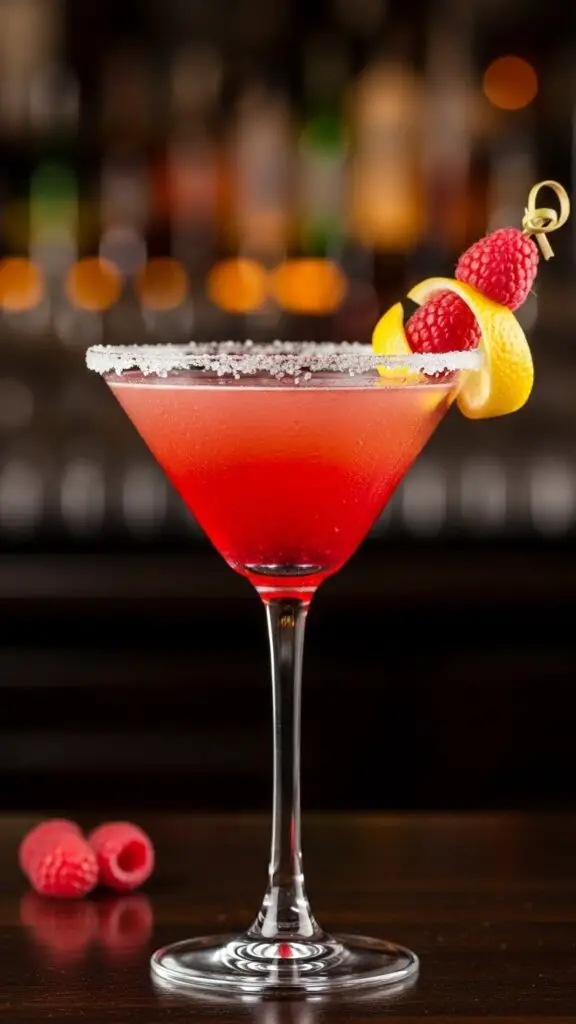 Raspberry Lemon Drop Martini
