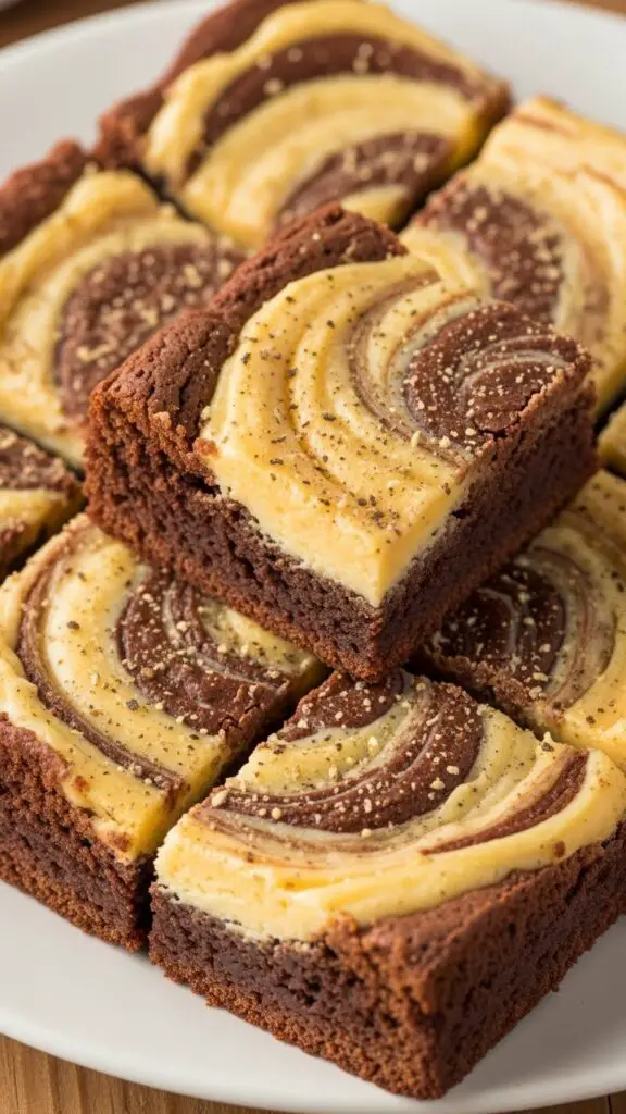 Eggnog Swirl Brownies