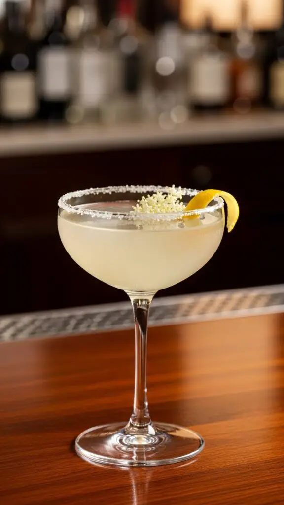 Elderflower Lemon Drop Martini