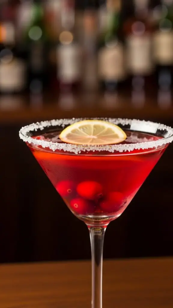 Classic Cranberry Lemon Drop Cocktail