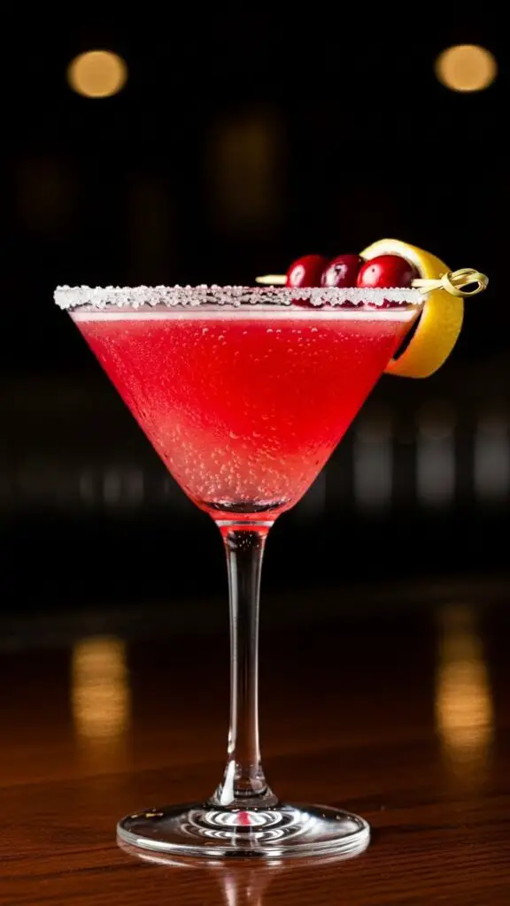 Sparkling Cranberry Lemon Drop