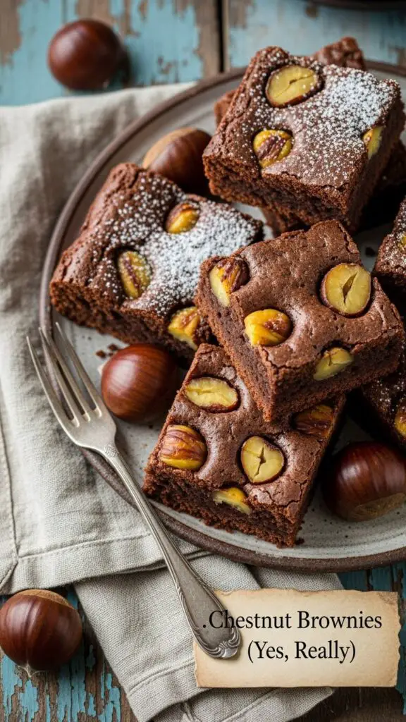 Chestnut Brownies (Yes, Really)