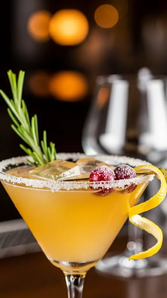 Rosemary Cranberry Lemon Drop