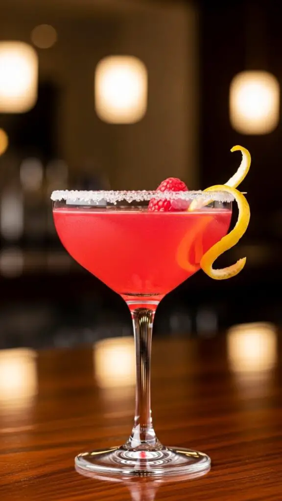 Raspberry Lemon Drop Martini