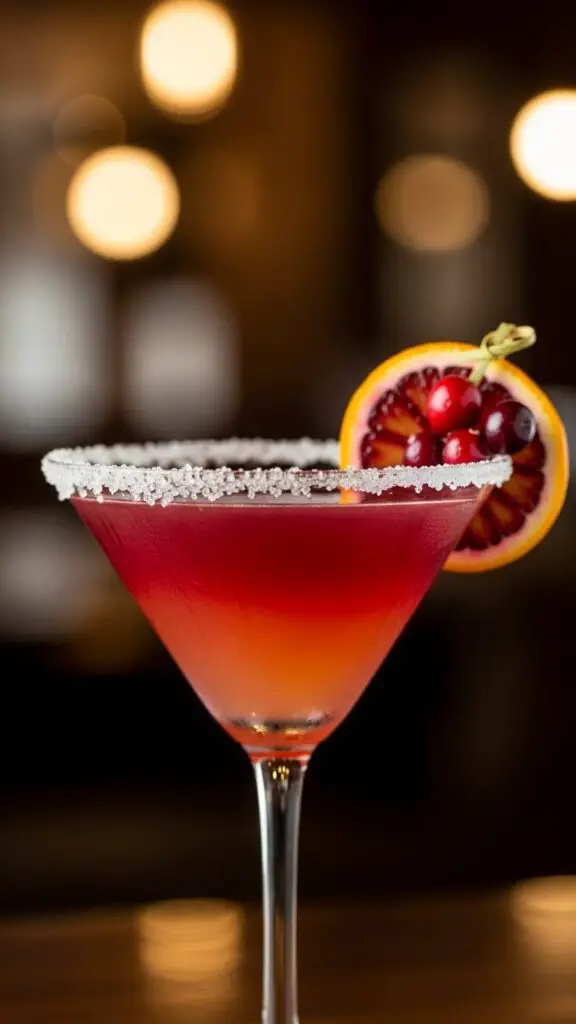 Blood Orange Cranberry Lemon Drop