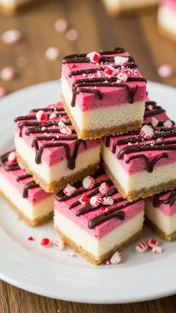 Peppermint Cheesecake Bites