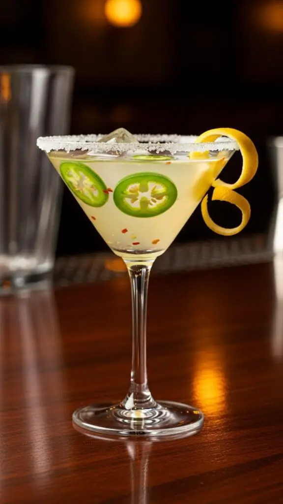 Spicy Jalapeño Lemon Drop Martini
