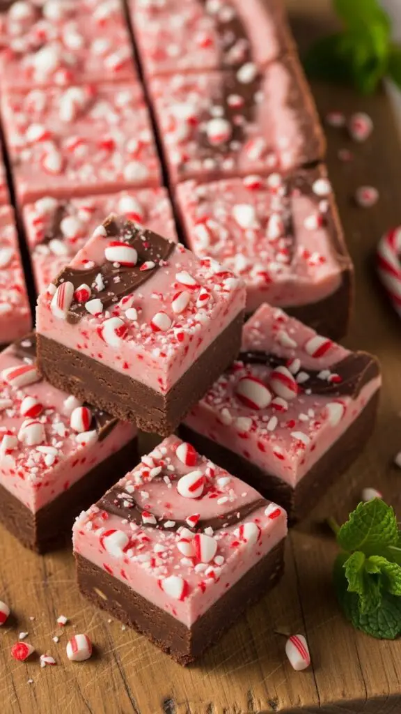 Peppermint Swirl Brownies