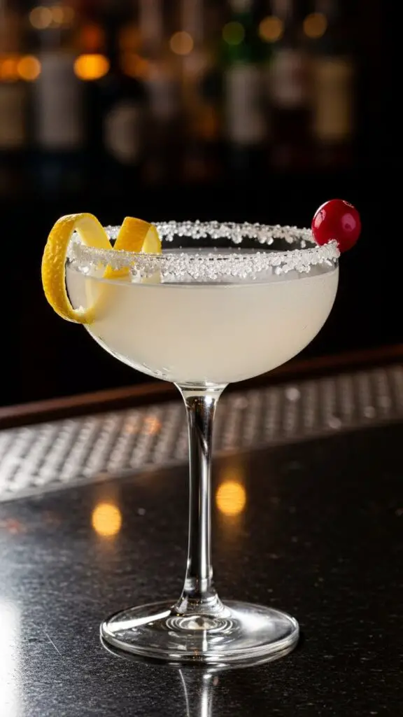 White Cranberry Lemon Drop Martini