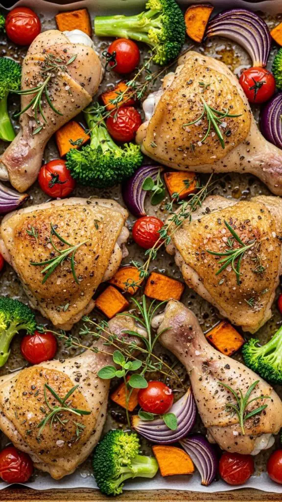 One-Pan Herb-Roasted Chicken with Veggies