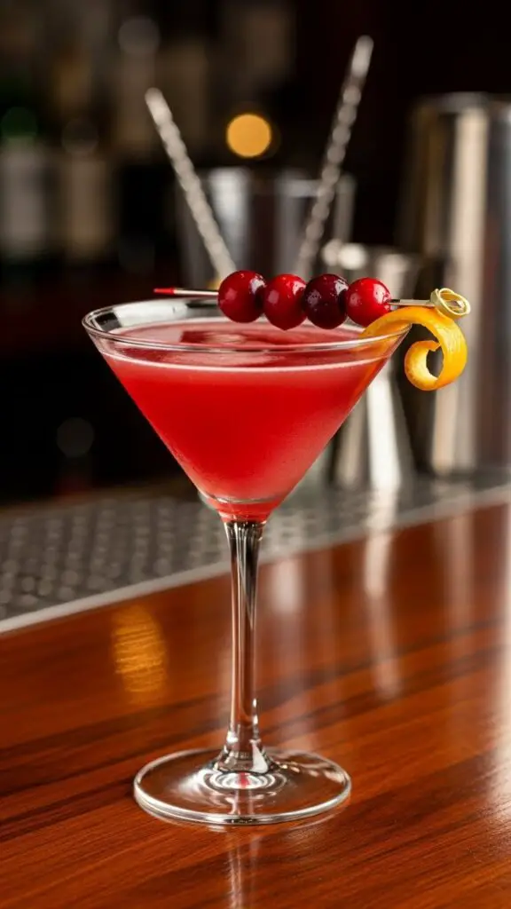 . Classic Cranberry Vodka Martini