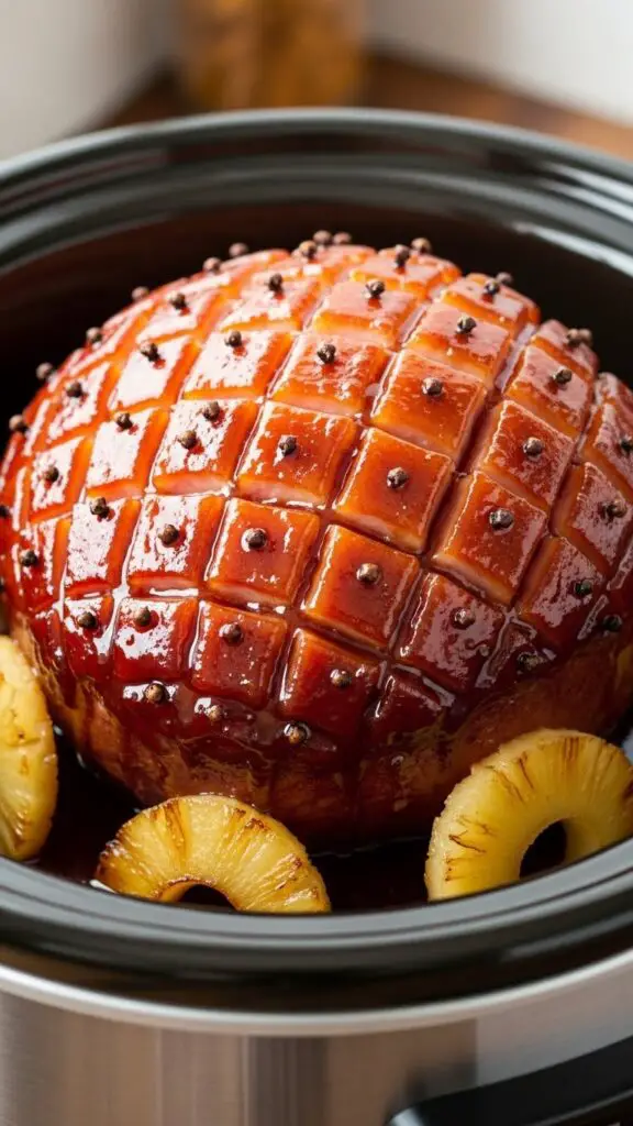 . Slow-Cooker Honey Glazed Ham
